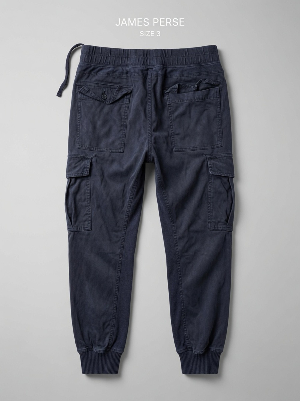 James Perse Navy Blue Cargo Joggers